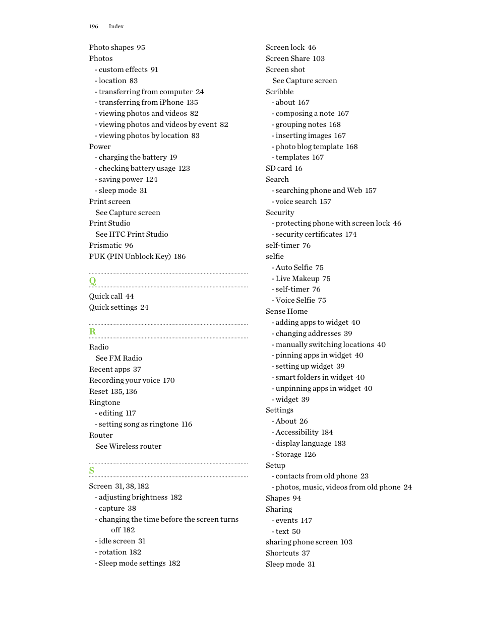 HTC One M9 User Manual | Page 196 / 197