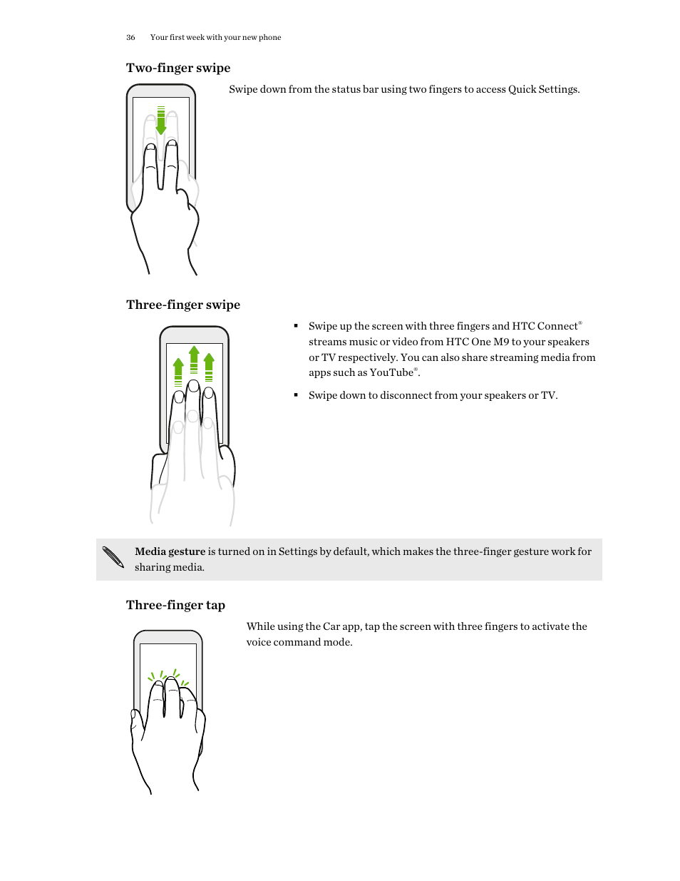 HTC One M9 User Manual | Page 36 / 197