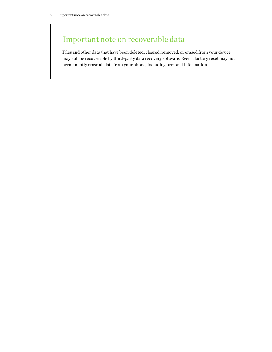HTC One M9 User Manual | Page 9 / 197