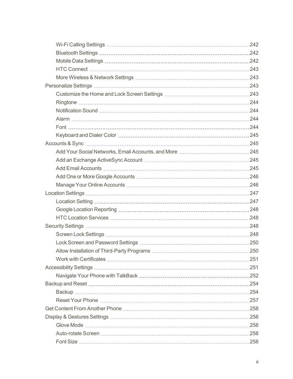 HTC One M9 User Manual | Page 11 / 304