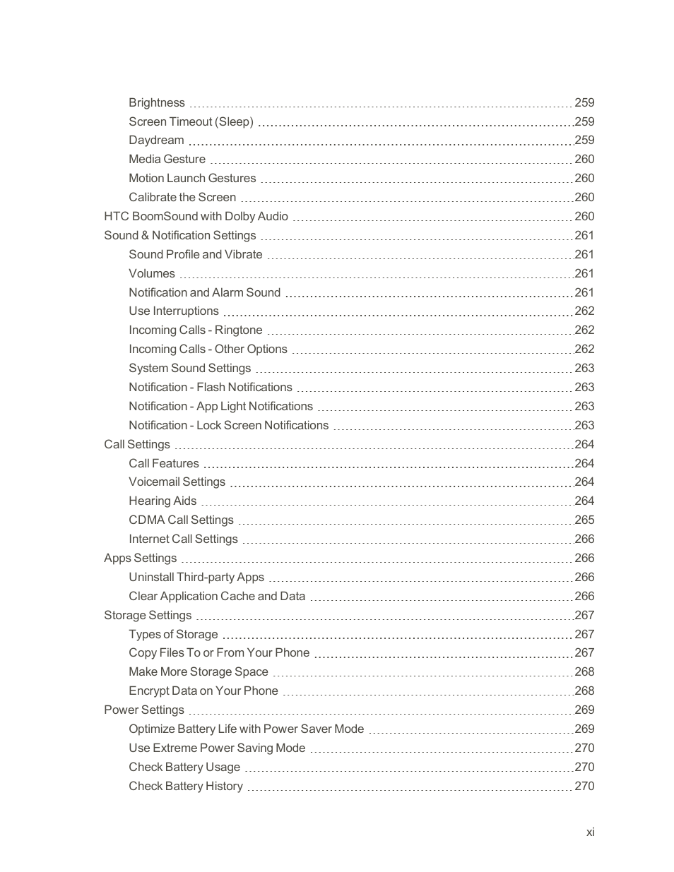 HTC One M9 User Manual | Page 12 / 304