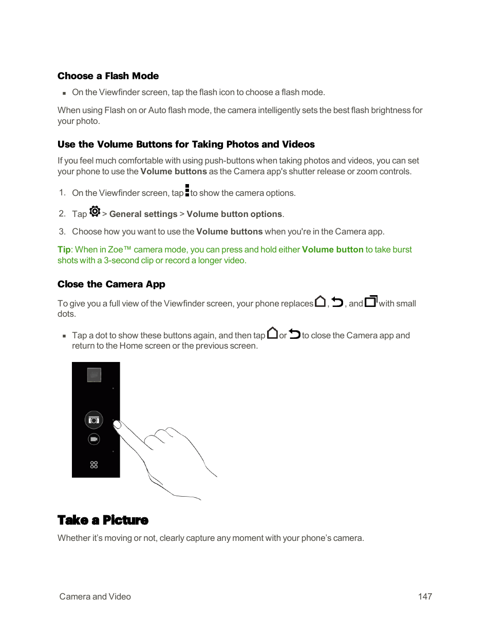 Take a picture | HTC One M9 User Manual | Page 160 / 304