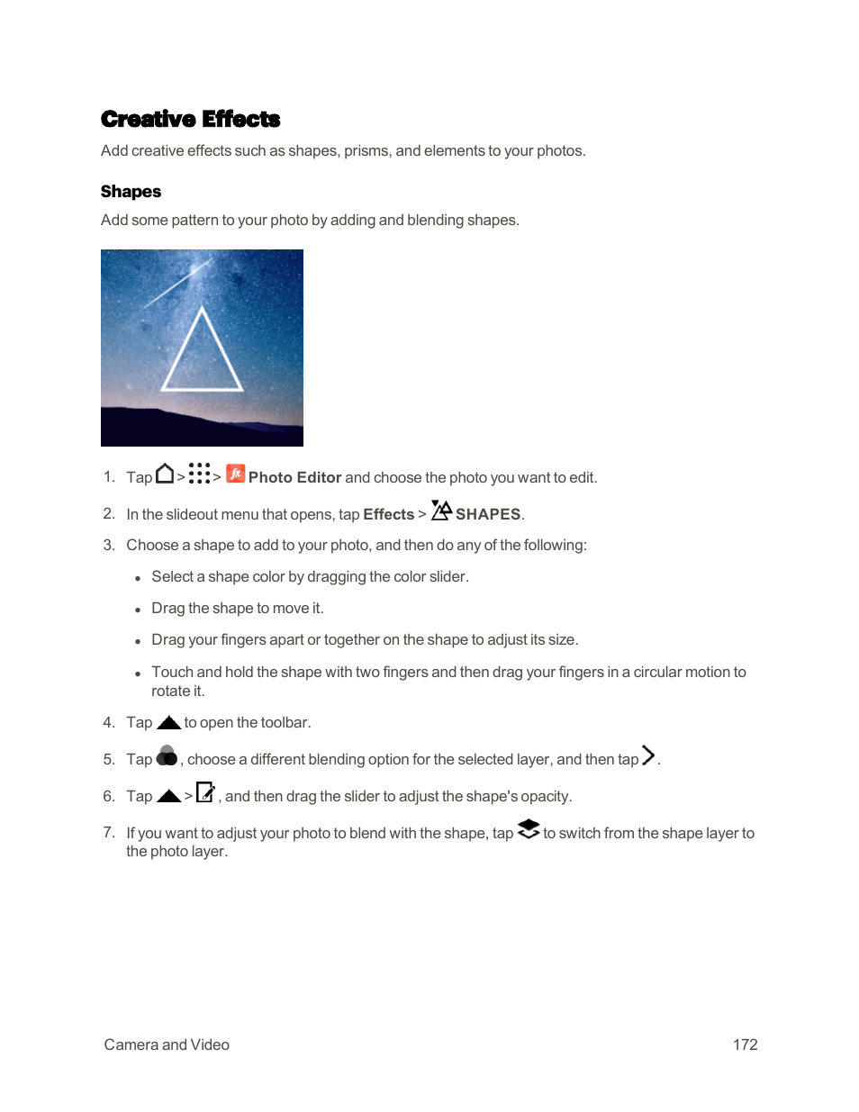 Creative effects | HTC One M9 User Manual | Page 185 / 304