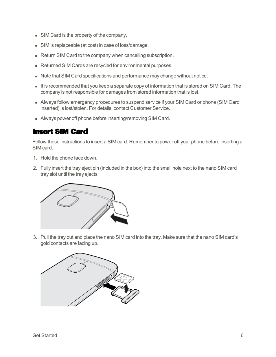 Insert sim card | HTC One M9 User Manual | Page 19 / 304