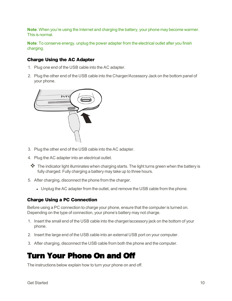 Turn your phone on and off | HTC One M9 User Manual | Page 23 / 304