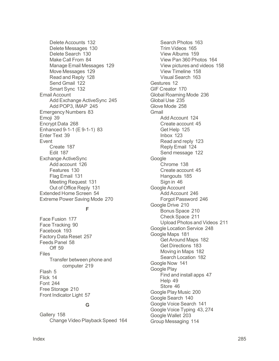 HTC One M9 User Manual | Page 298 / 304