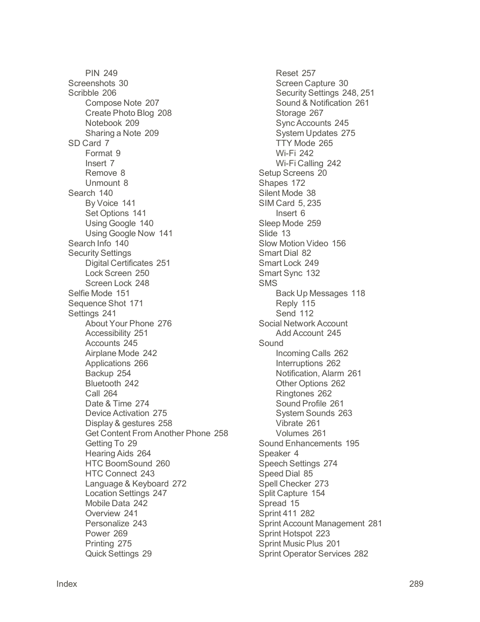 HTC One M9 User Manual | Page 302 / 304