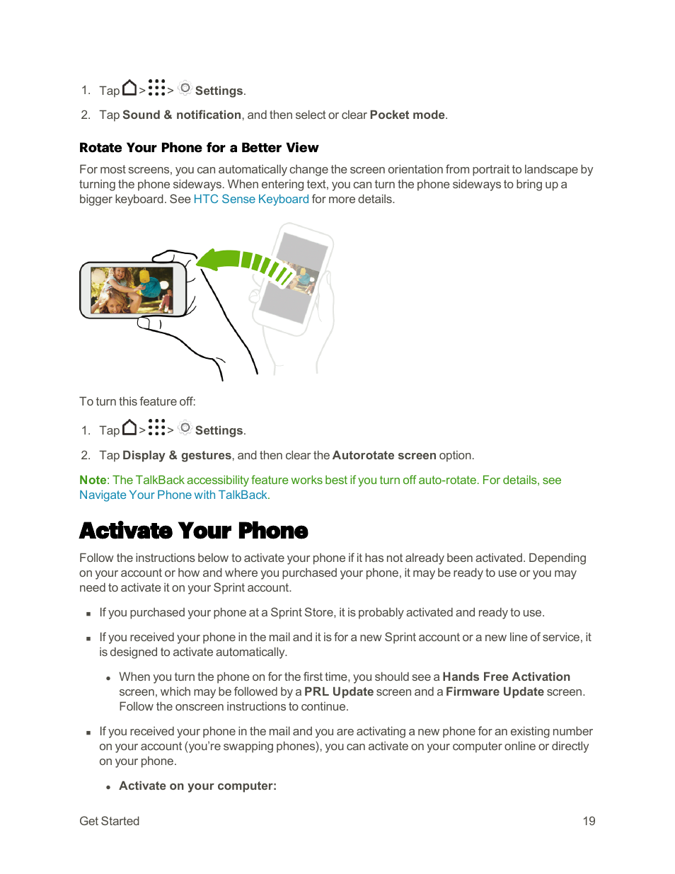 Activate your phone | HTC One M9 User Manual | Page 32 / 304