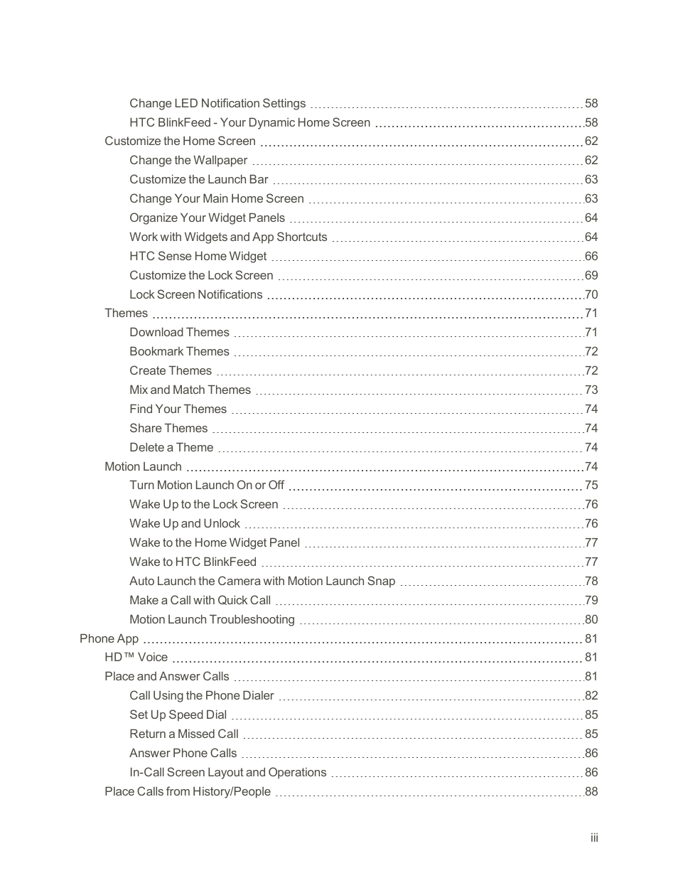 HTC One M9 User Manual | Page 4 / 304