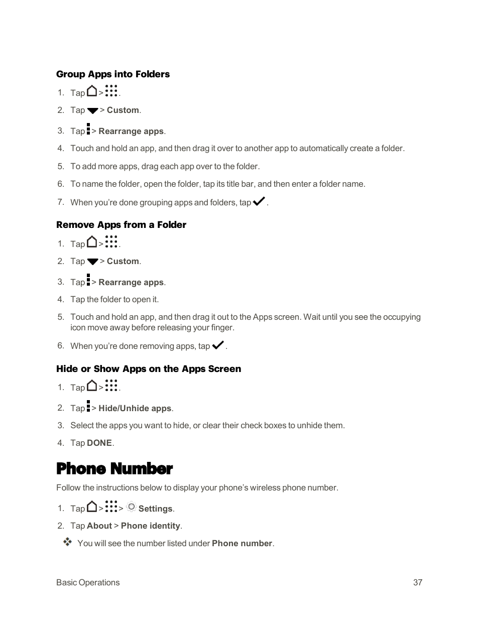 Phone number | HTC One M9 User Manual | Page 50 / 304