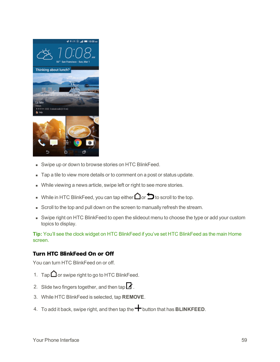 HTC One M9 User Manual | Page 72 / 304