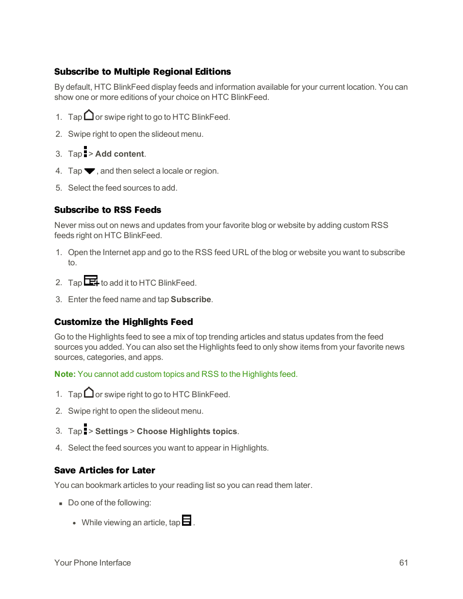 HTC One M9 User Manual | Page 74 / 304