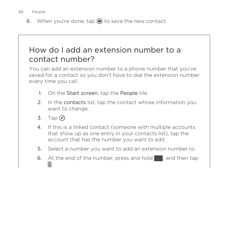 HTC One M8 for Windows User Manual | Page 88 / 204