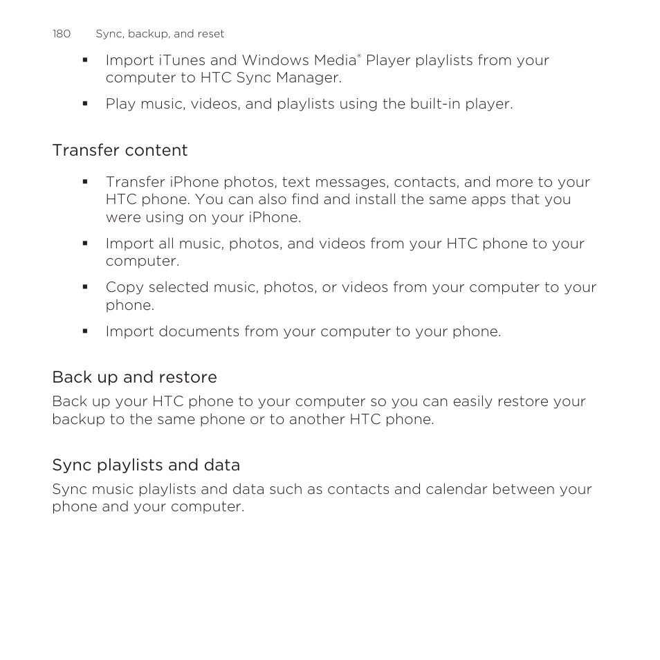 HTC One Remix User Manual | Page 180 / 285