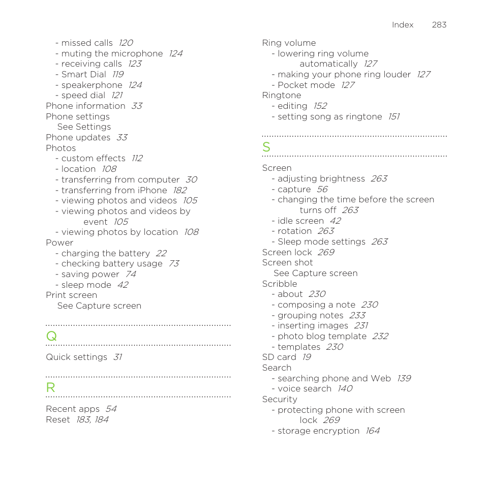 HTC One Remix User Manual | Page 283 / 285