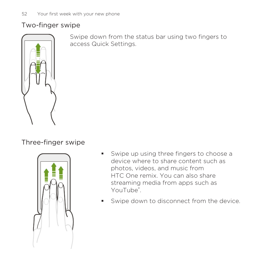 HTC One Remix User Manual | Page 52 / 285