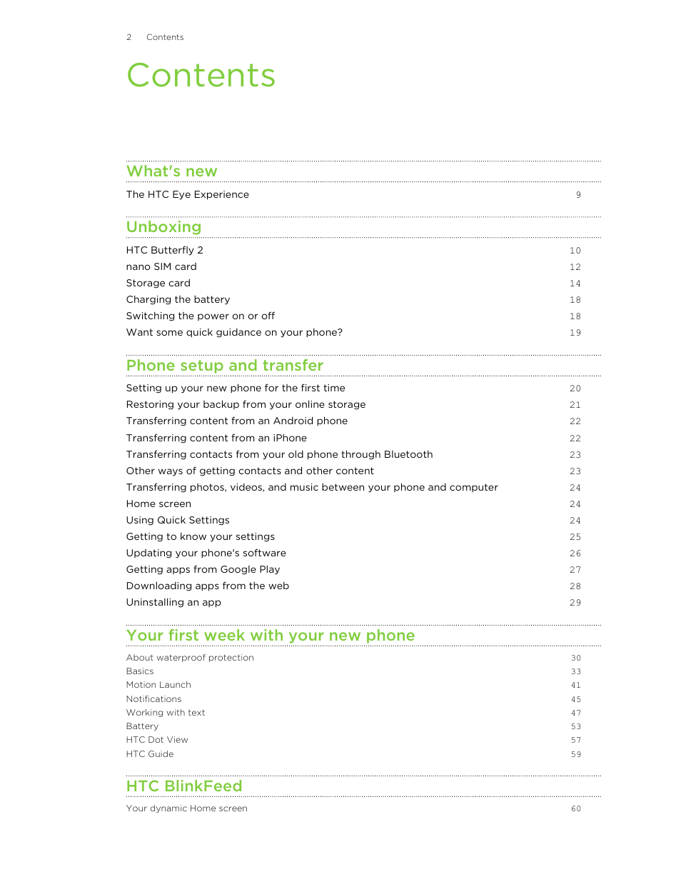HTC Butterfly 2 User Manual | Page 2 / 216