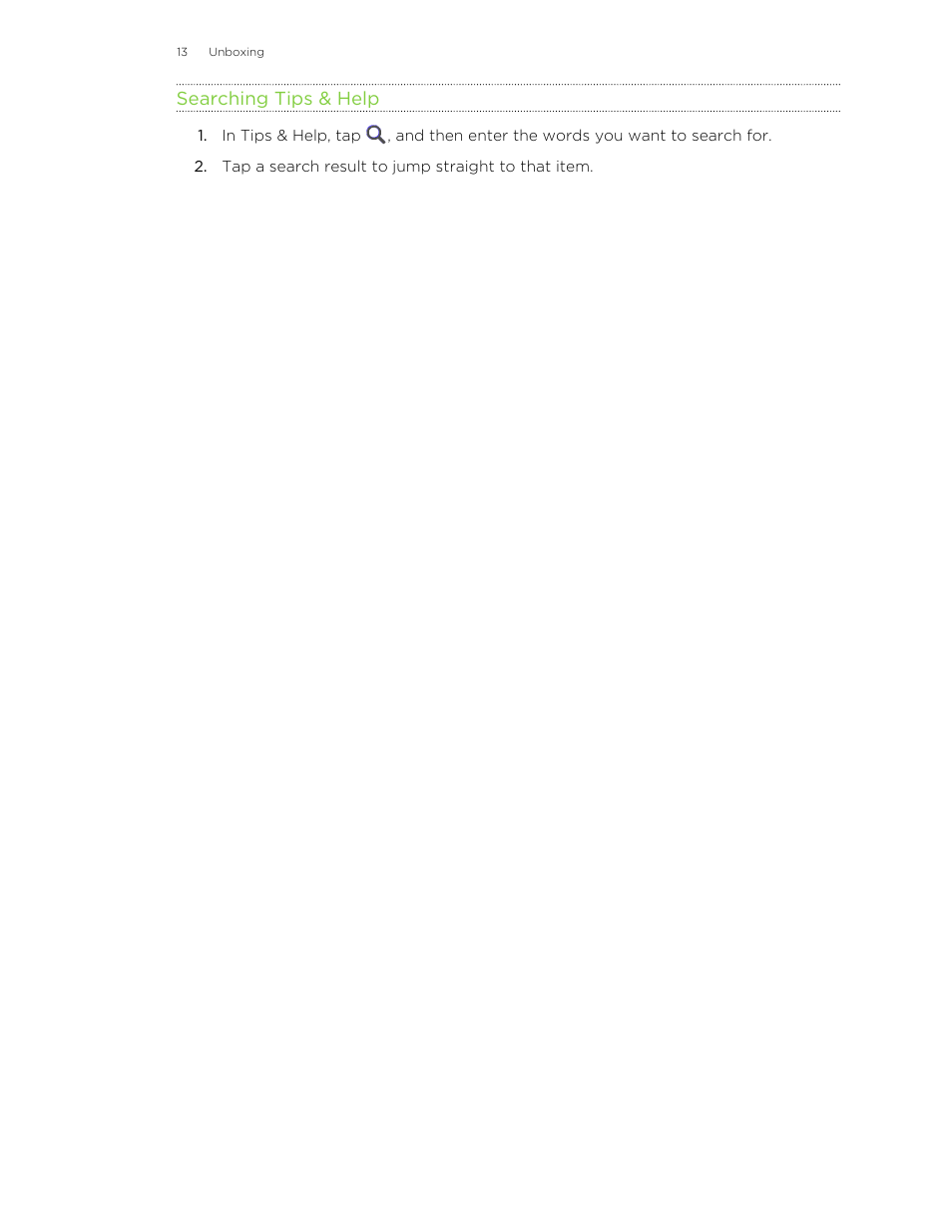 Searching tips & help | HTC Butterfly User Manual | Page 13 / 211