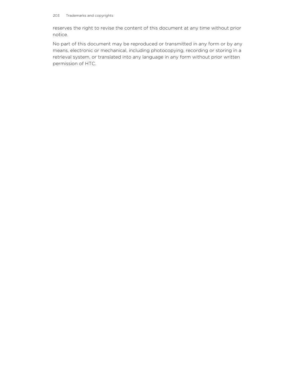 HTC Butterfly User Manual | Page 203 / 211