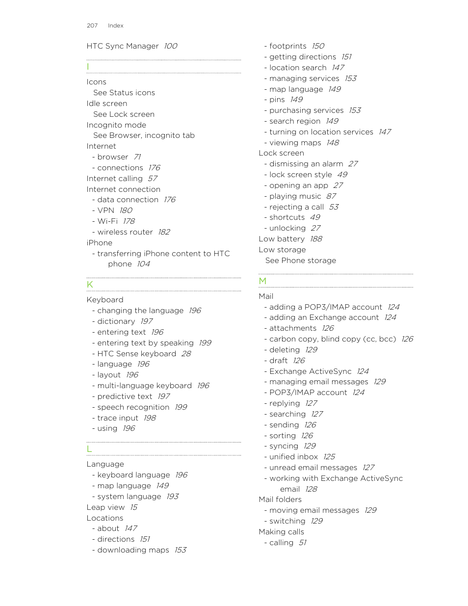 See mail | HTC Butterfly User Manual | Page 207 / 211