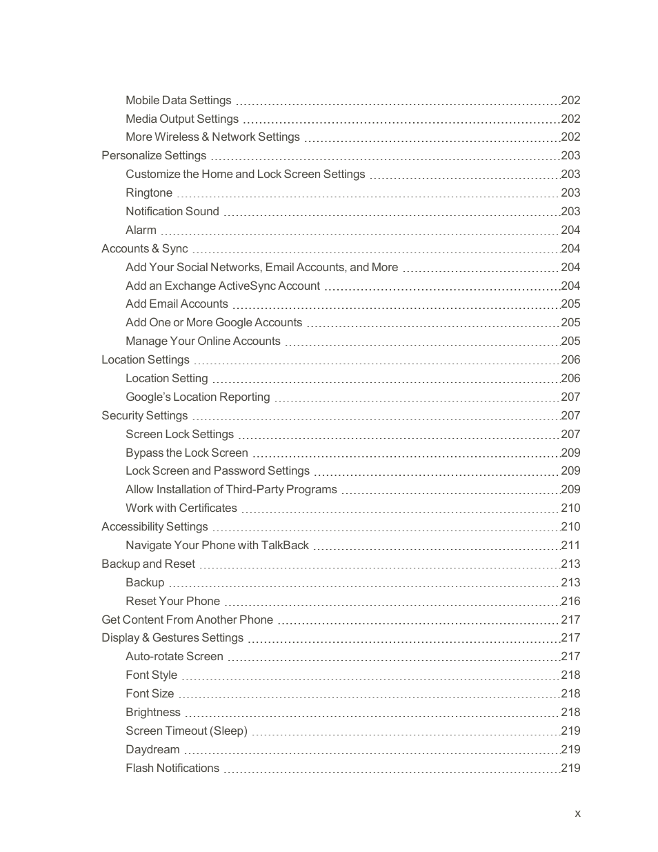 HTC One E8 User Manual | Page 11 / 262