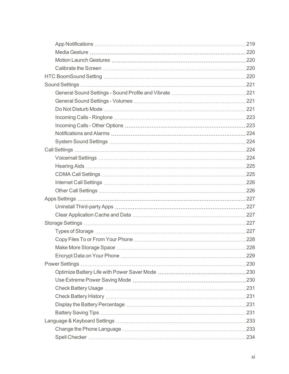 HTC One E8 User Manual | Page 12 / 262