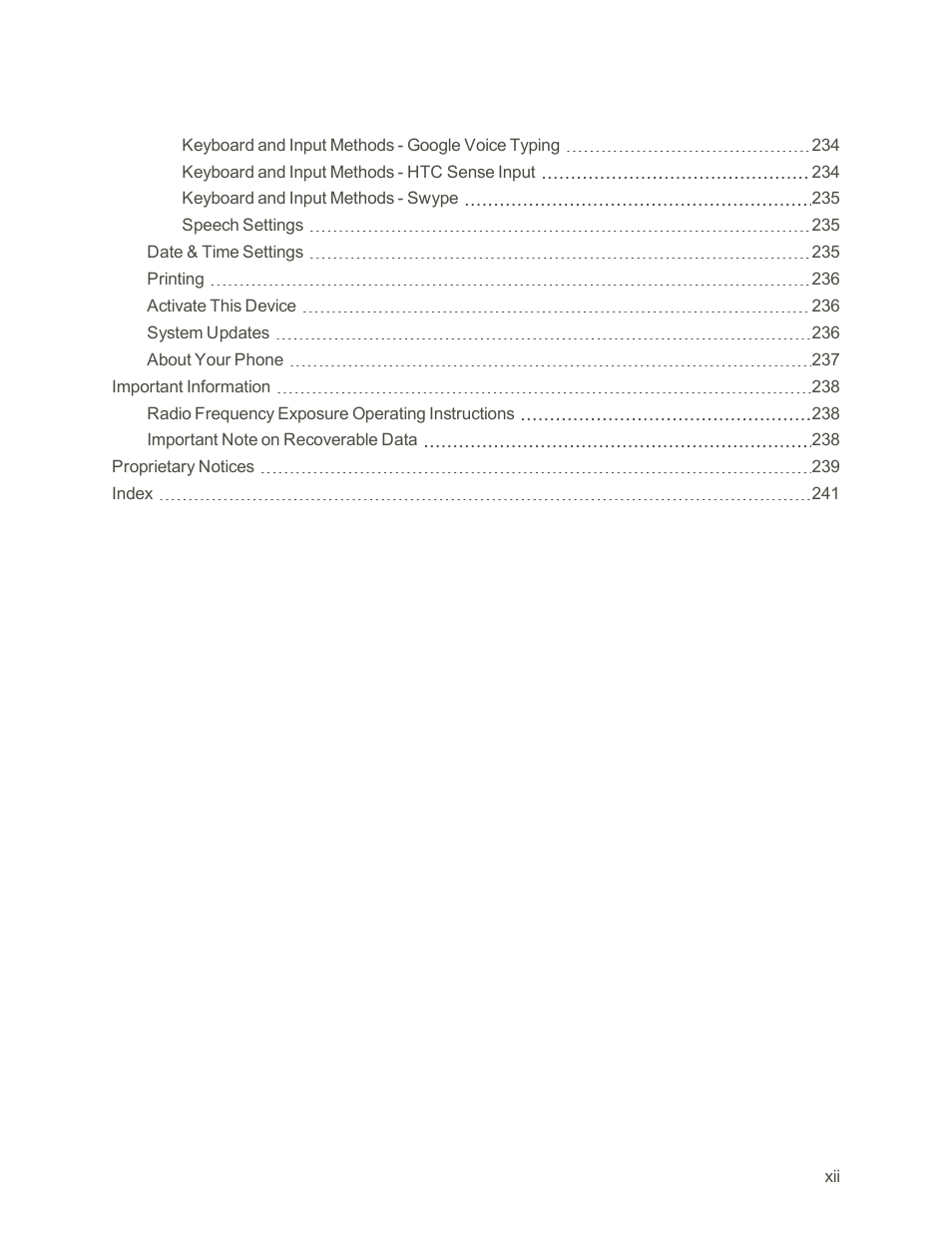 HTC One E8 User Manual | Page 13 / 262