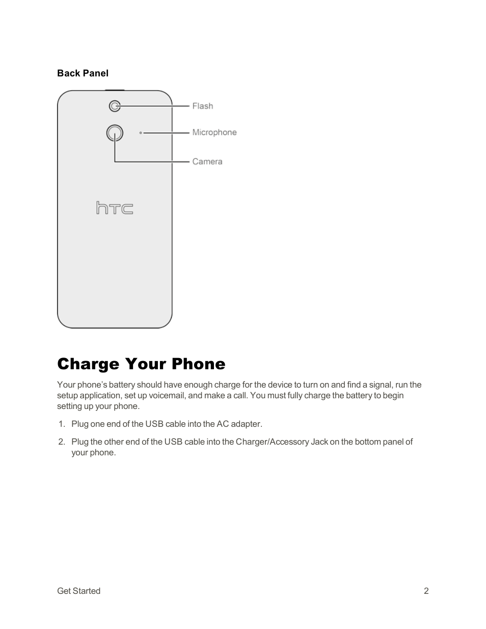 Charge your phone | HTC One E8 User Manual | Page 15 / 262