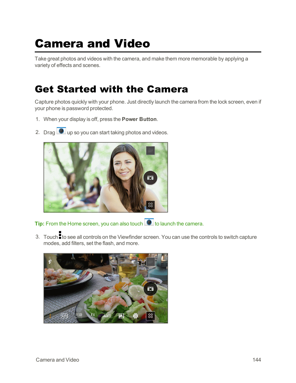 Camera and video, Get started with the camera | HTC One E8 User Manual | Page 157 / 262