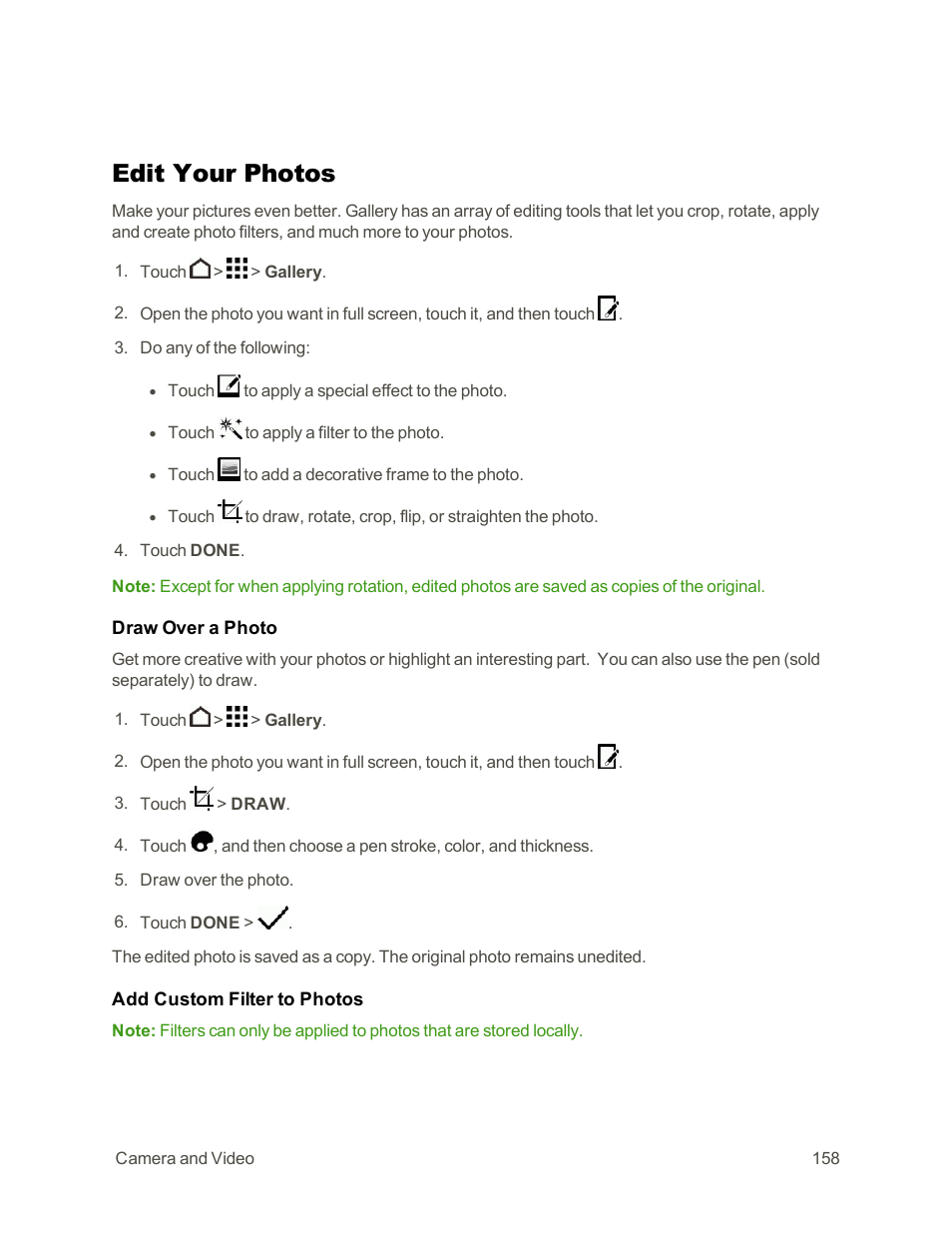 Edit your photos | HTC One E8 User Manual | Page 171 / 262
