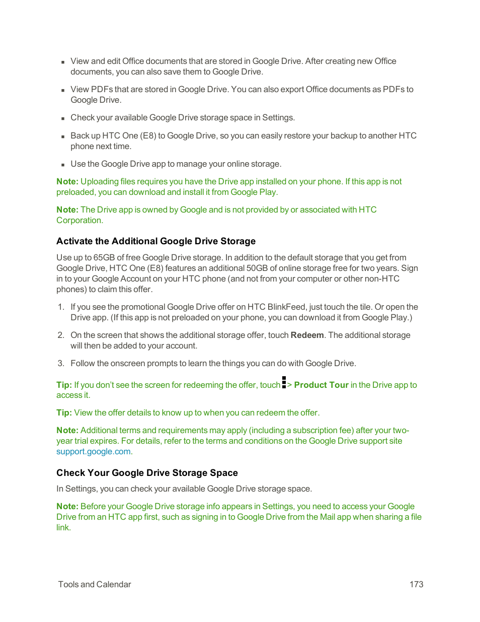 HTC One E8 User Manual | Page 186 / 262