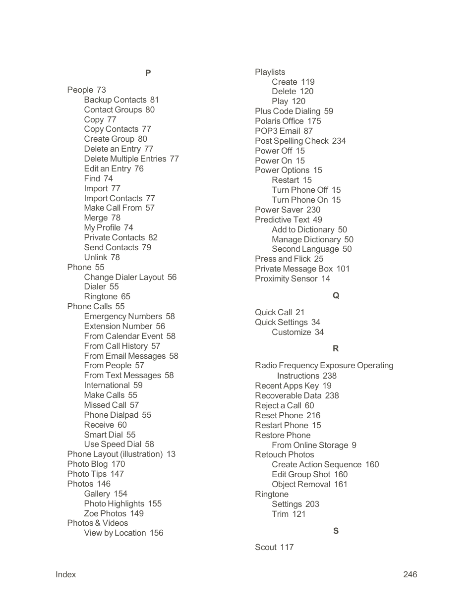 HTC One E8 User Manual | Page 259 / 262