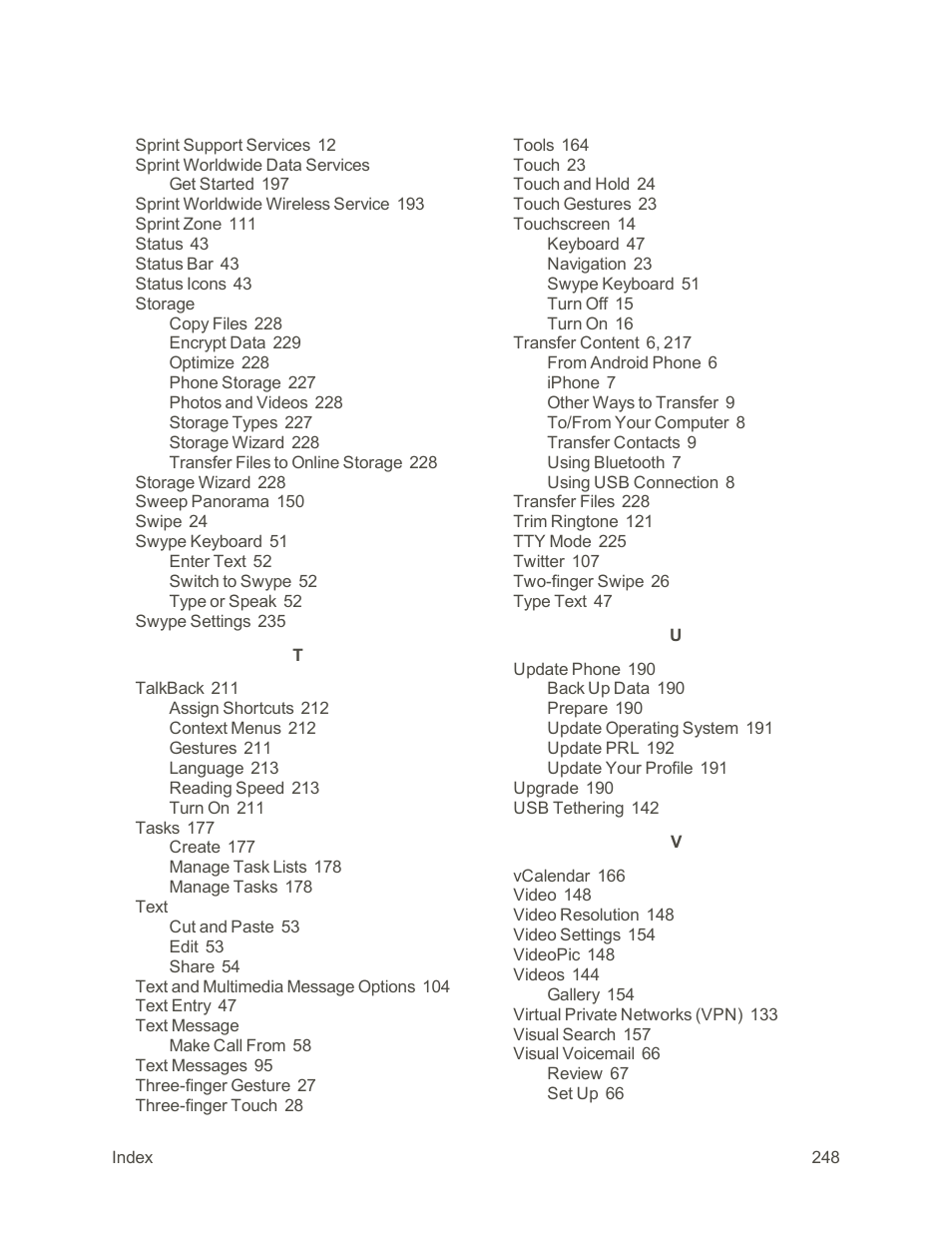 HTC One E8 User Manual | Page 261 / 262