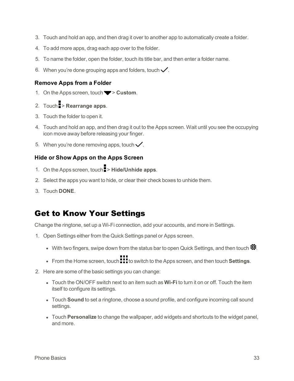 Get to know your settings | HTC One E8 User Manual | Page 46 / 262