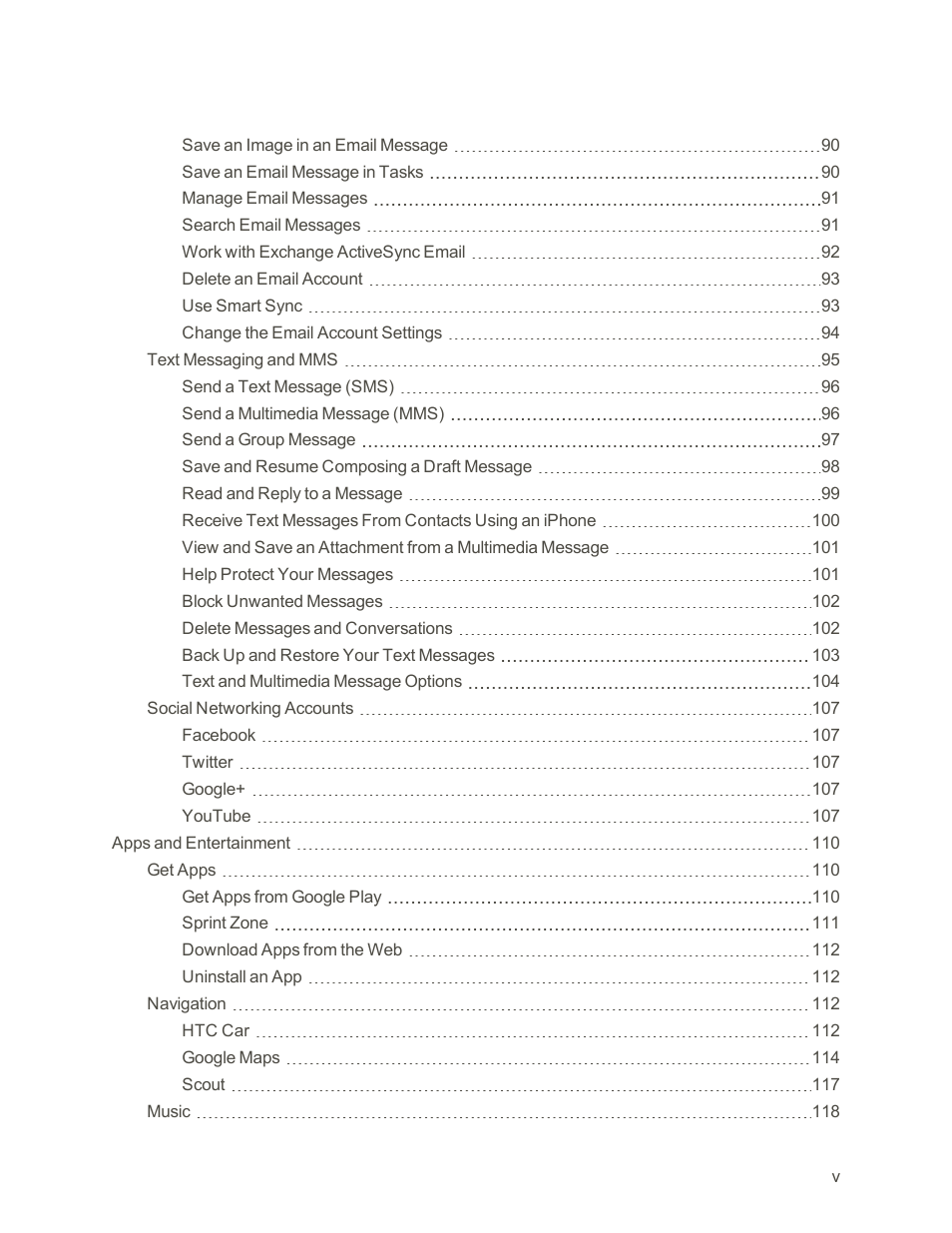 HTC One E8 User Manual | Page 6 / 262