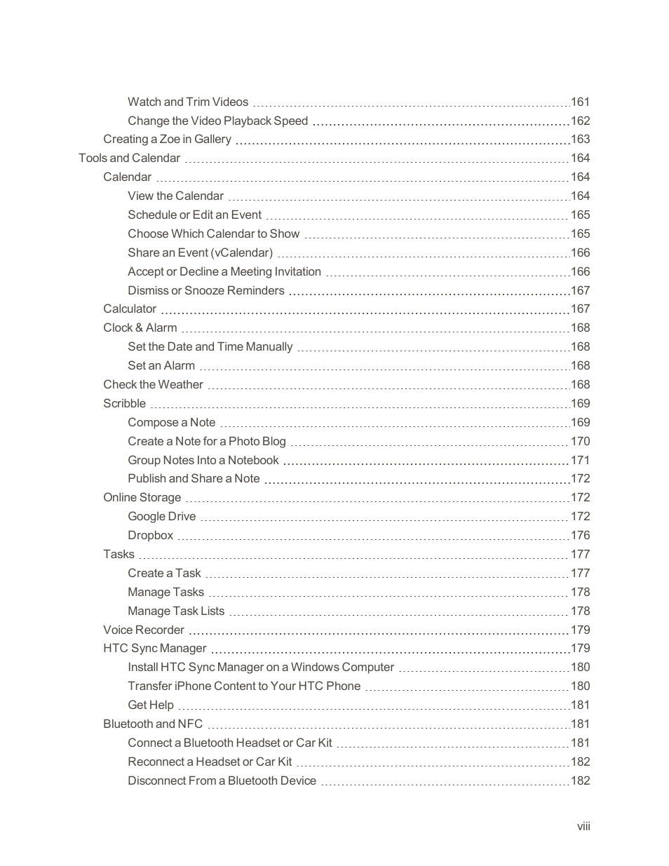 HTC One E8 User Manual | Page 9 / 262