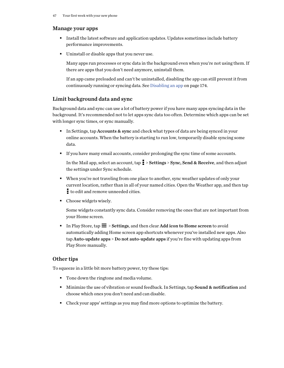 HTC One E8 User Manual | Page 47 / 188