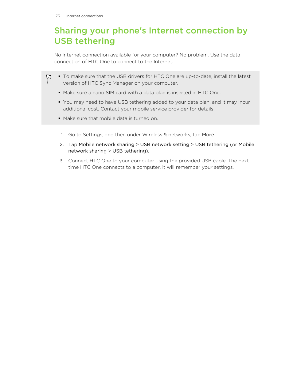 HTC One M8 User Manual | Page 175 / 201