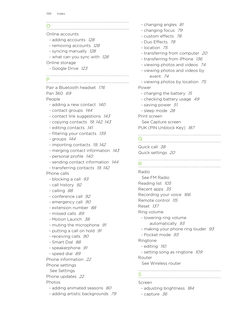 HTC One M8 User Manual | Page 199 / 201