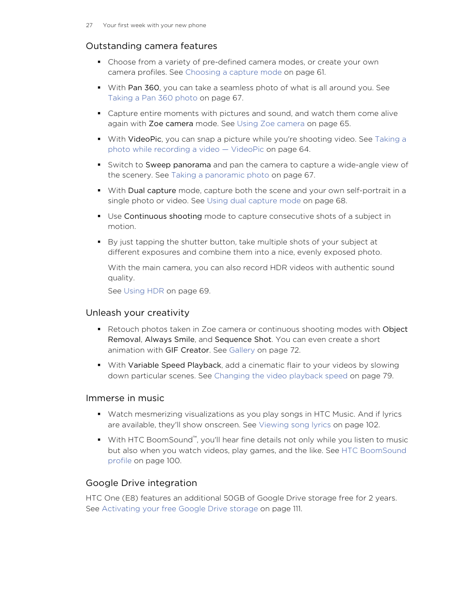 HTC One E8 User Manual | Page 27 / 185