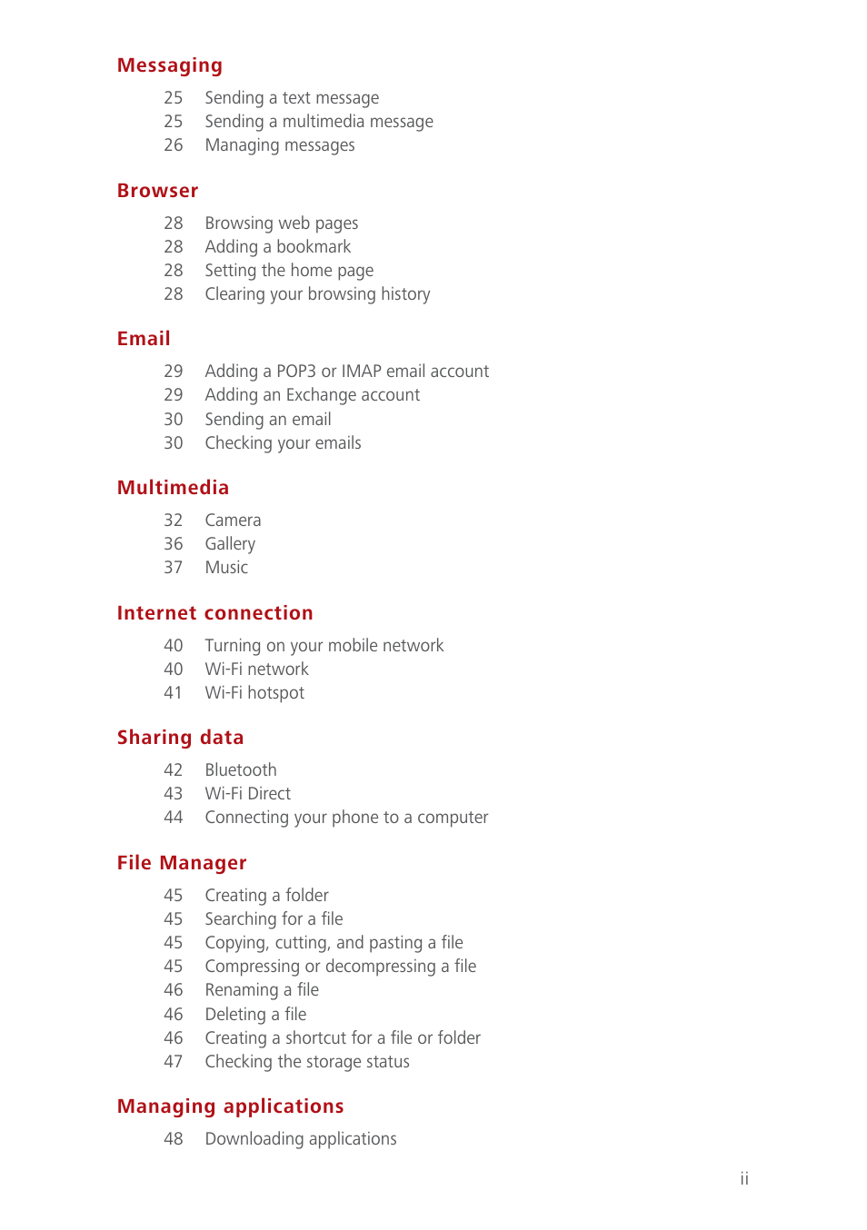 Huawei Ascend Y550 User Manual | Page 3 / 71