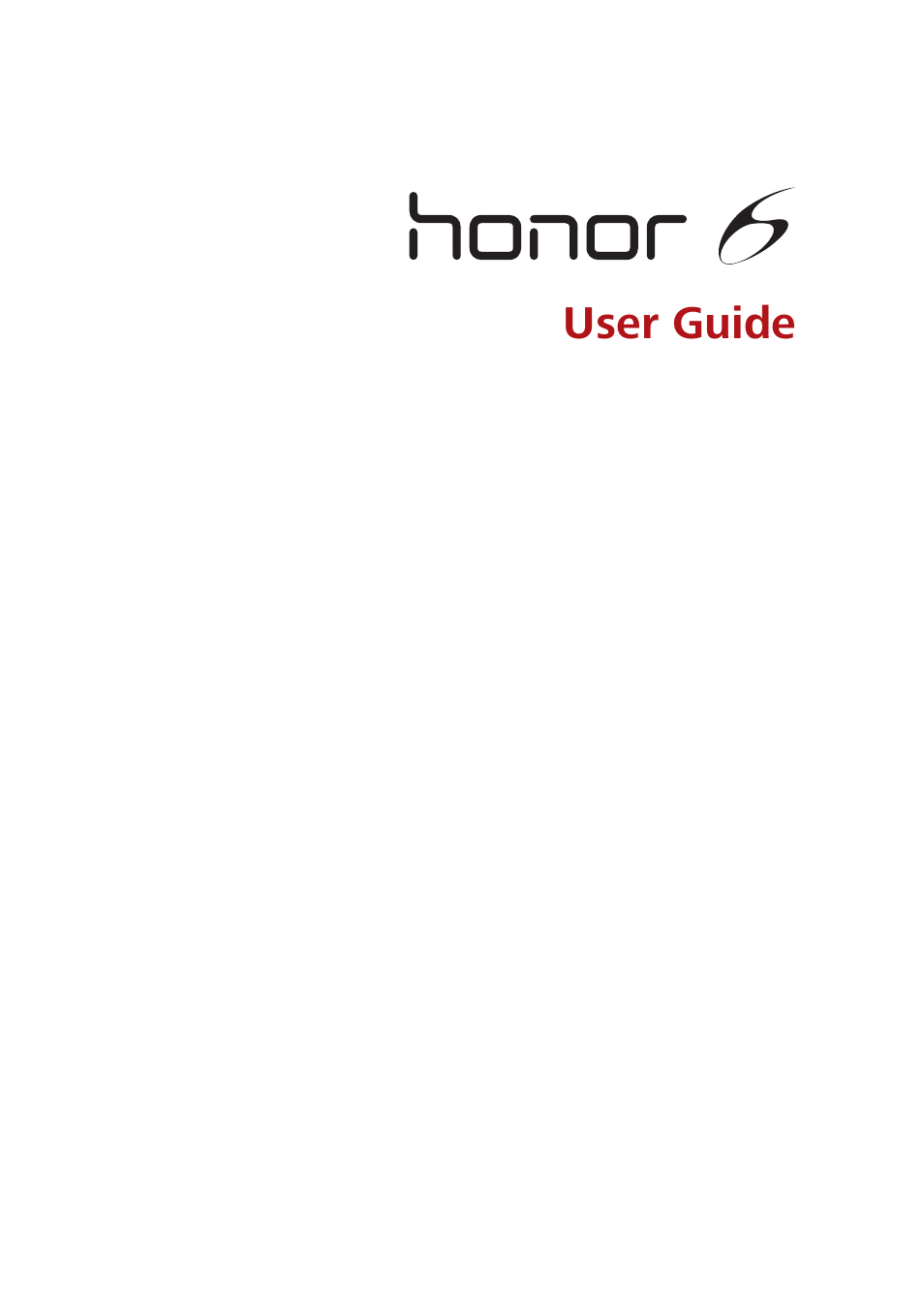 Huawei Honor 6 User Manual | 81 pages