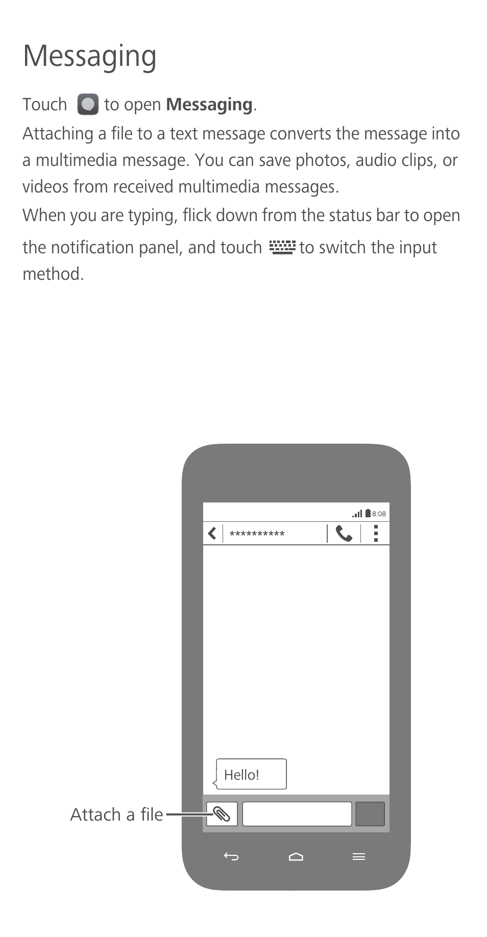 Messaging | Huawei Ascend Y550 User Manual | Page 7 / 28
