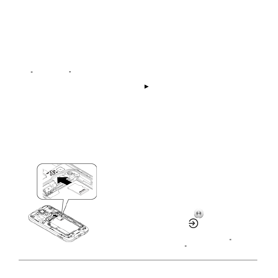 Insert a microsd card, Turn the phone on and off, Turn the phone on | Turn the phone off, Restart the phone, Turn the screen on and off, Turn the screen on and start | Kyocera Hydro LIFE User Manual | Page 10 / 109
