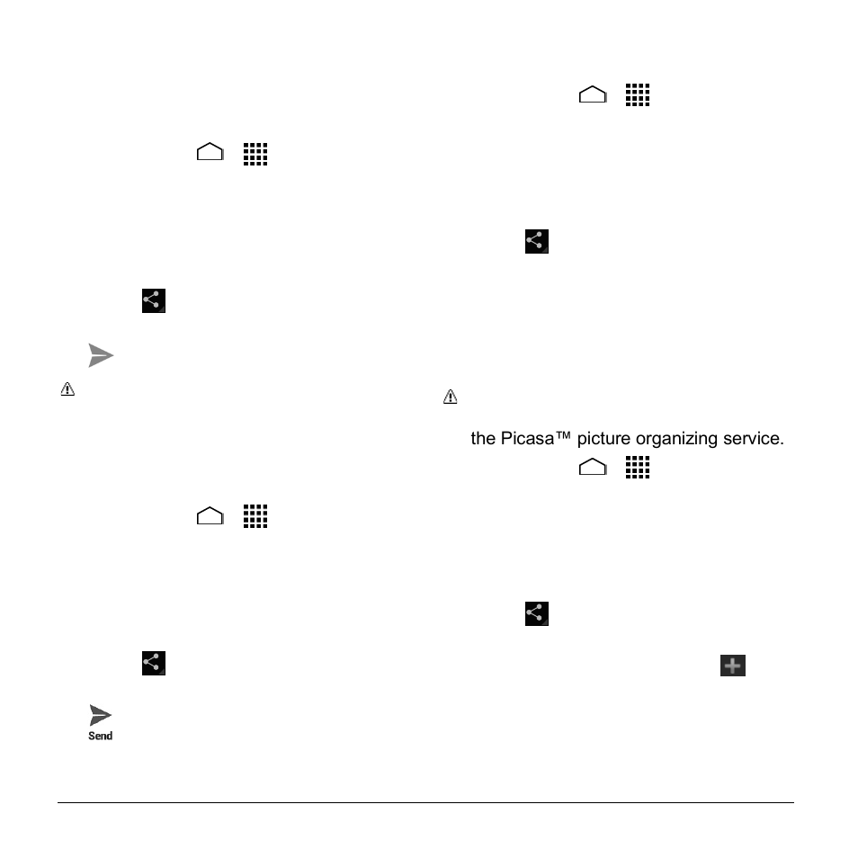 Share pictures and videos | Kyocera Hydro LIFE User Manual | Page 58 / 109