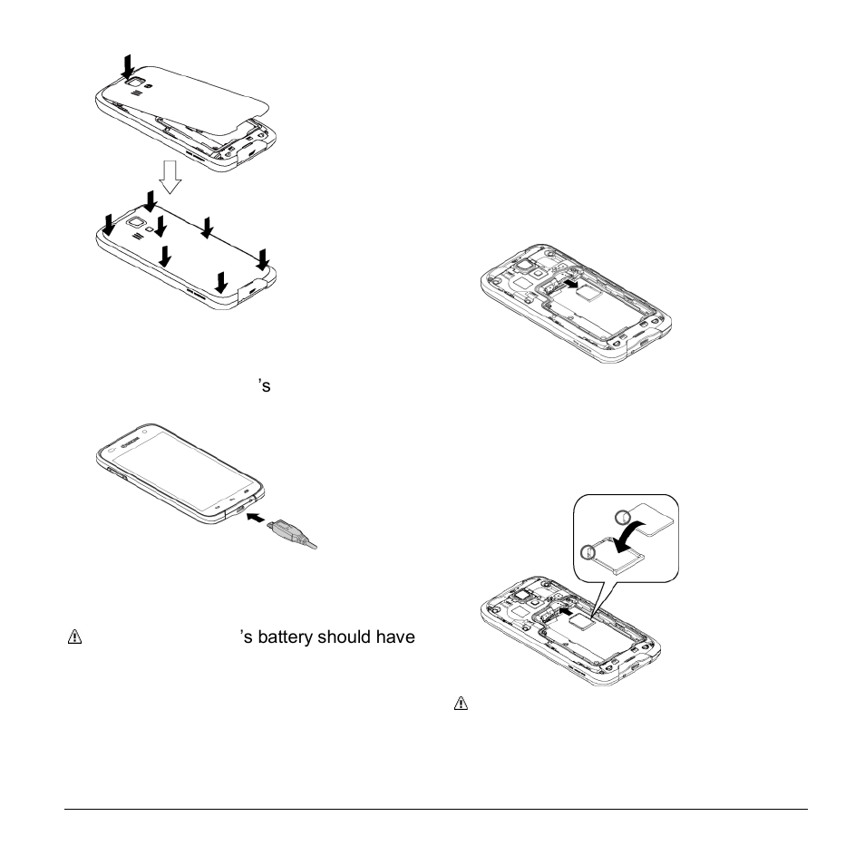 Charge the battery, Insert the sim card | Kyocera Hydro LIFE User Manual | Page 9 / 109