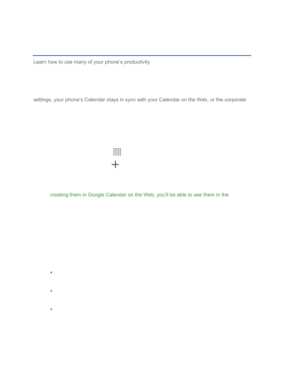 Tools and calendar, Calendar, Add an event to the calendar | Kyocera Brigadier User Manual | Page 108 / 173