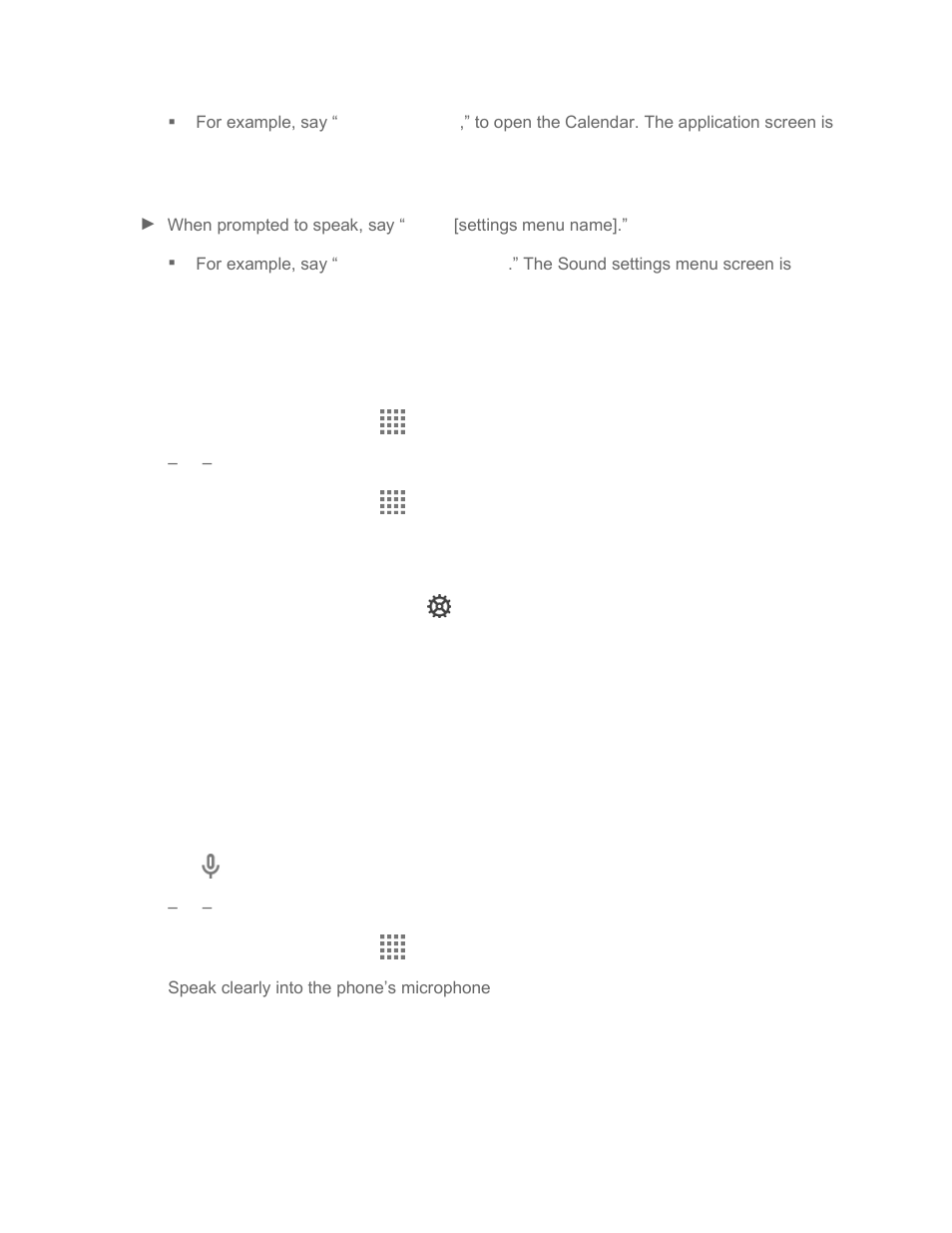 Text-to-speech, Voice search | Kyocera Brigadier User Manual | Page 119 / 173