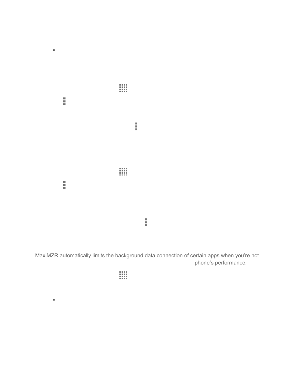 Maximzr settings, Other wireless and networks settings | Kyocera Brigadier User Manual | Page 135 / 173