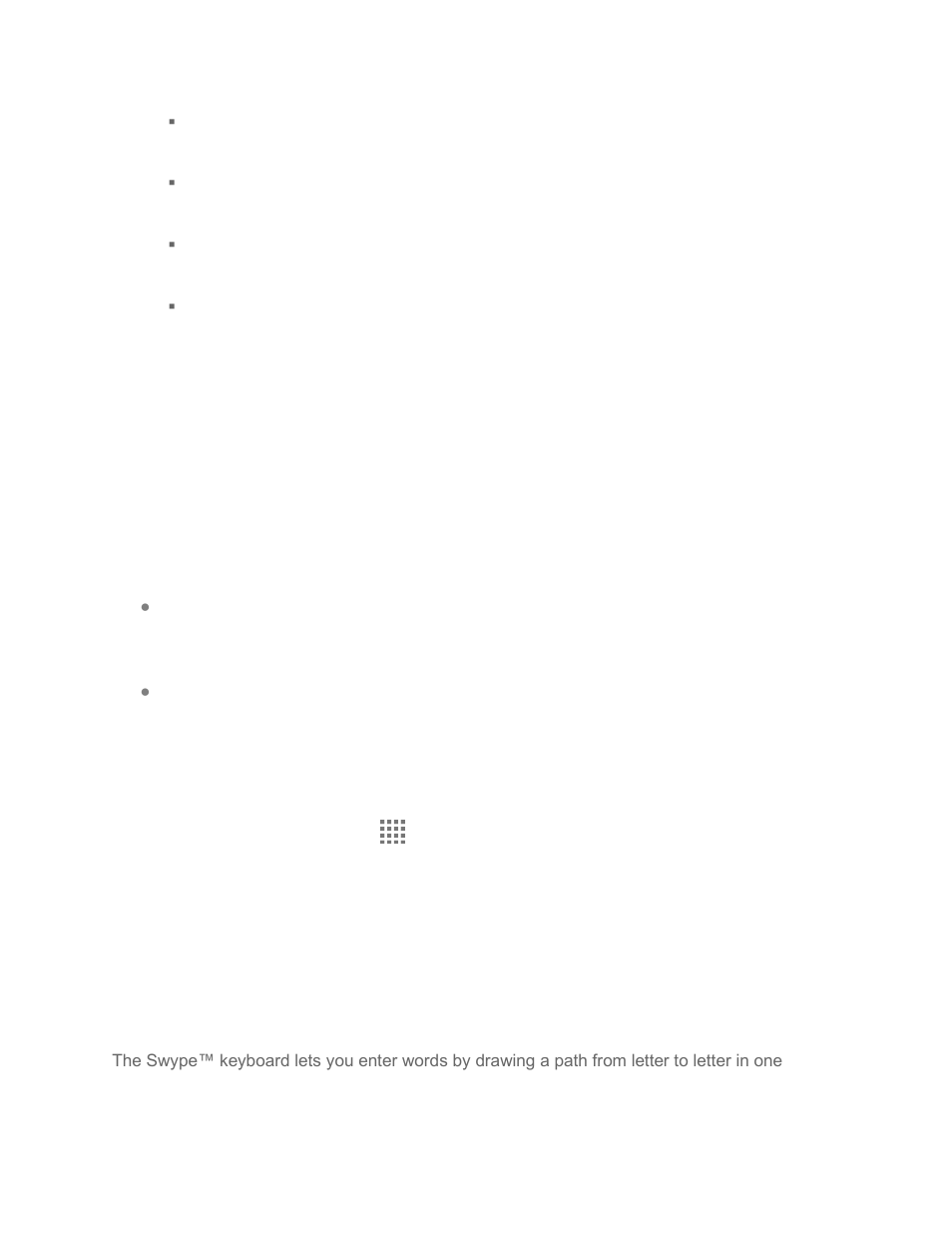 Enter text, Touchscreen keyboards, Swype | Kyocera Brigadier User Manual | Page 30 / 173